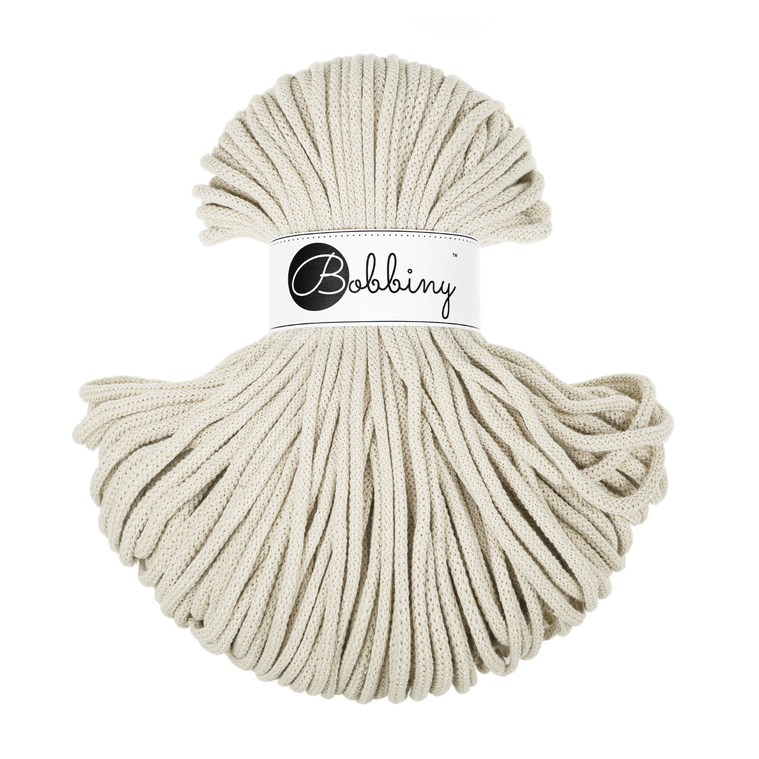 Bobbiny Intrecciato 5mm PREMIUM - Cashmere Beige (Beige Cashmere)