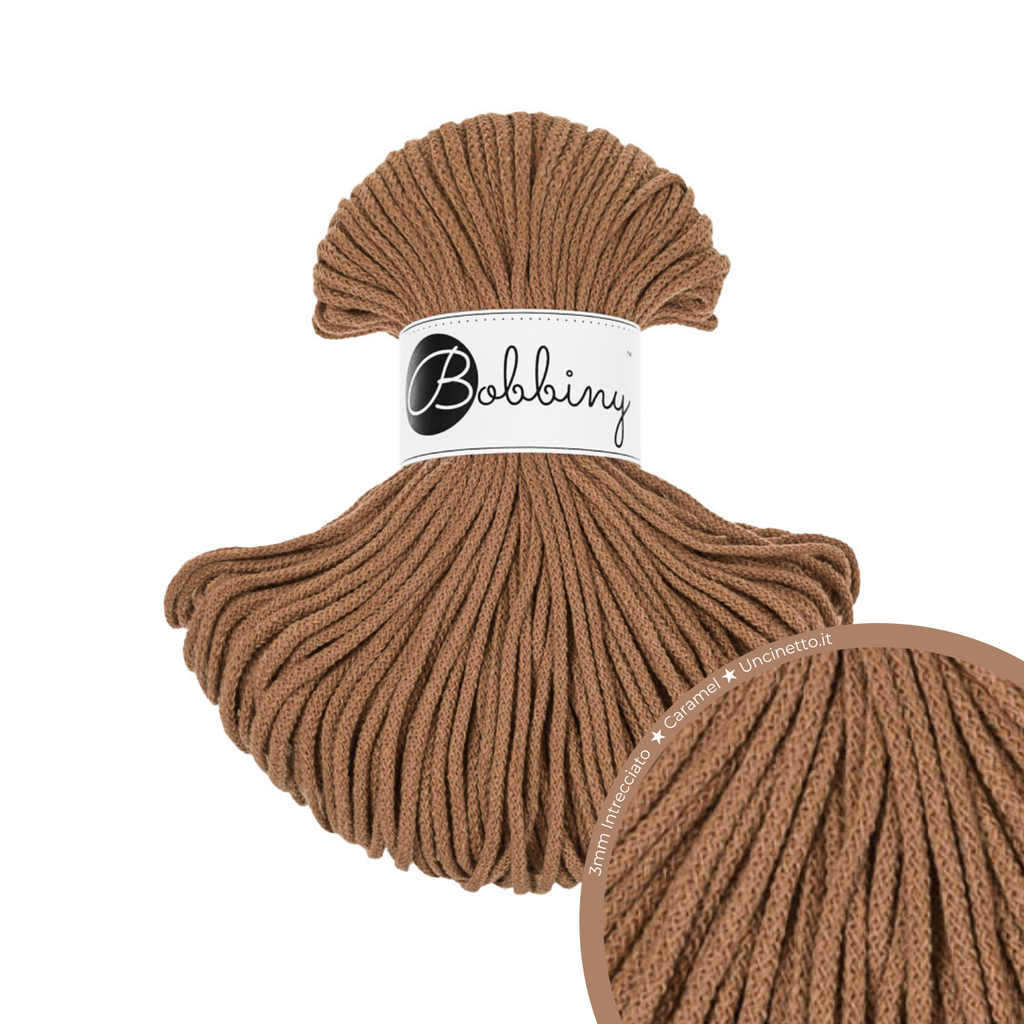 Bobbiny Intrecciato (Braided) 3mm JUNIOR - 100m