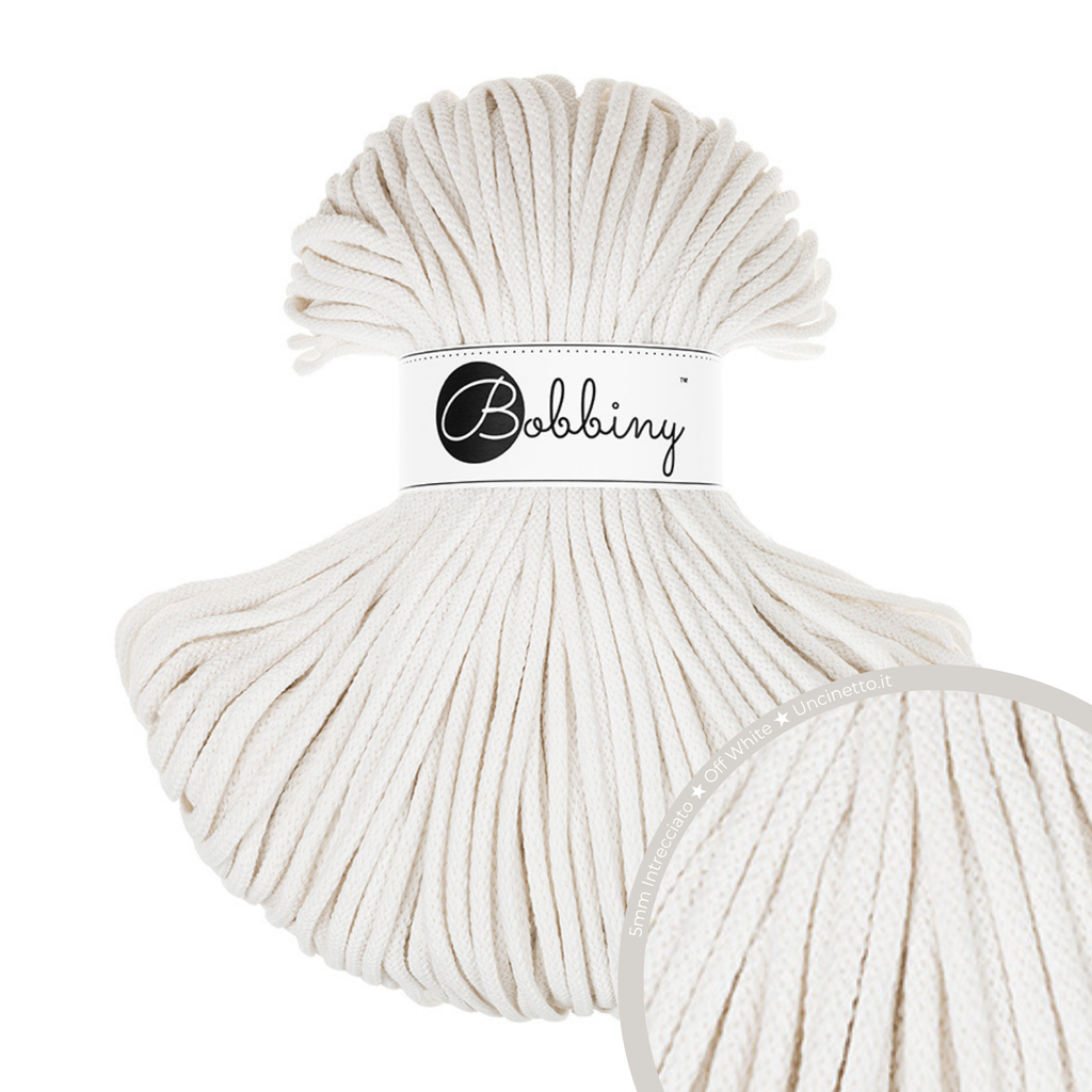 Bobbiny Intrecciato (Braided) 5mm PREMIUM - 100m