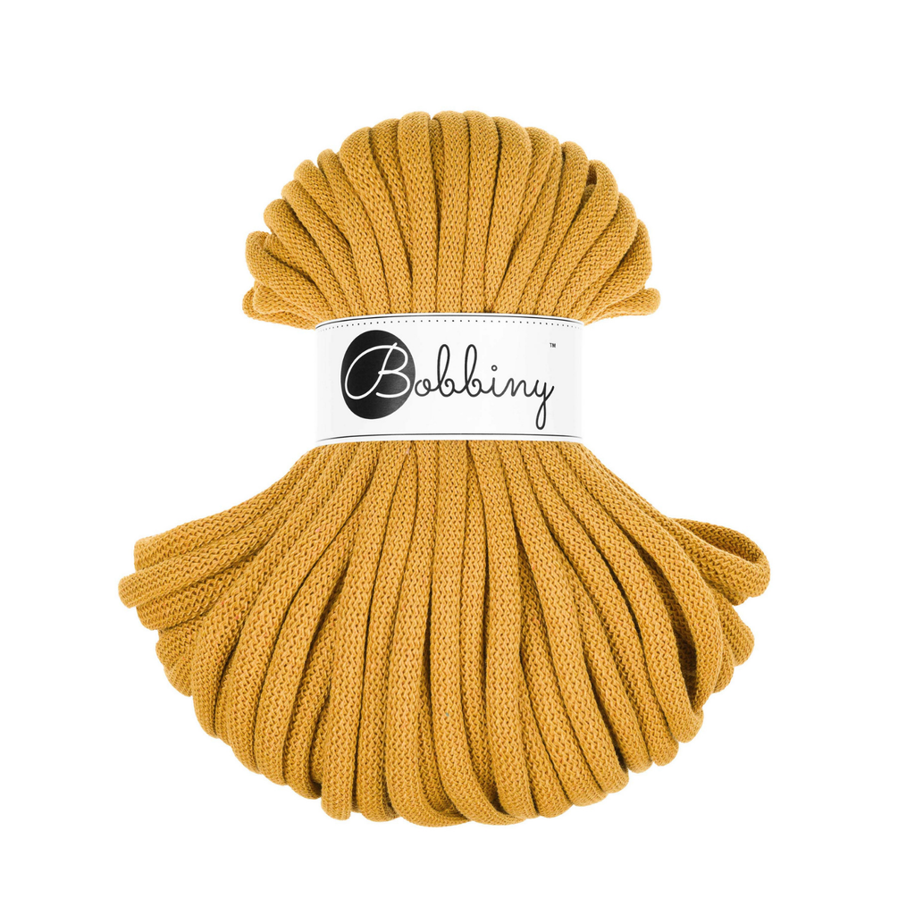 30 Metri - Bobbiny Intrecciato 9mm JUMBO - Mustard (Senape)