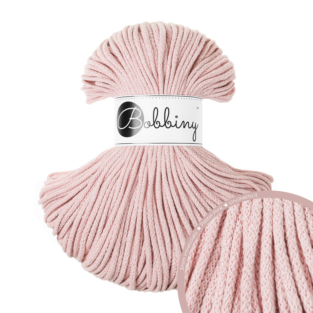 Bobbiny Intrecciato (Braided) 3mm JUNIOR - 100m