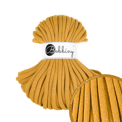30 Metri - Bobbiny Intrecciato 9mm JUMBO - Mustard (Senape)