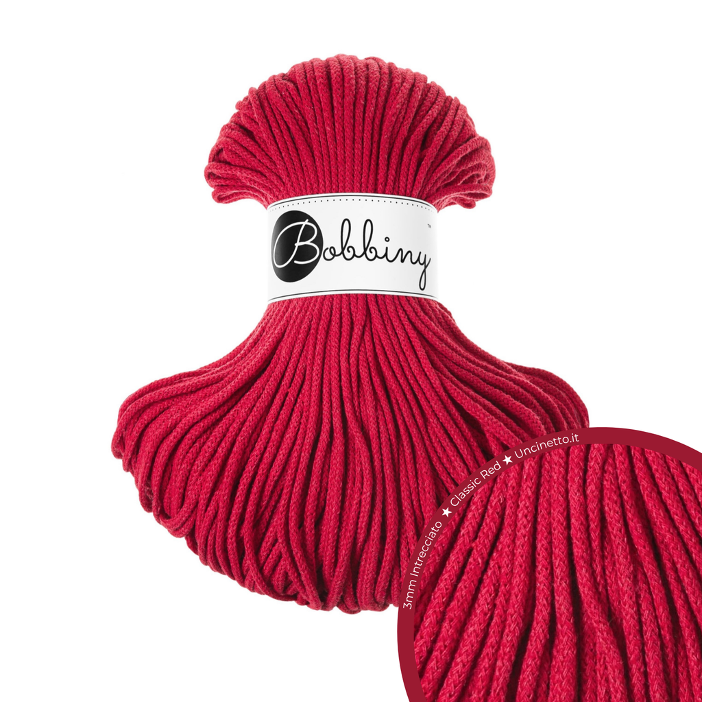 Bobbiny Intrecciato (Braided) 3mm JUNIOR - 100m
