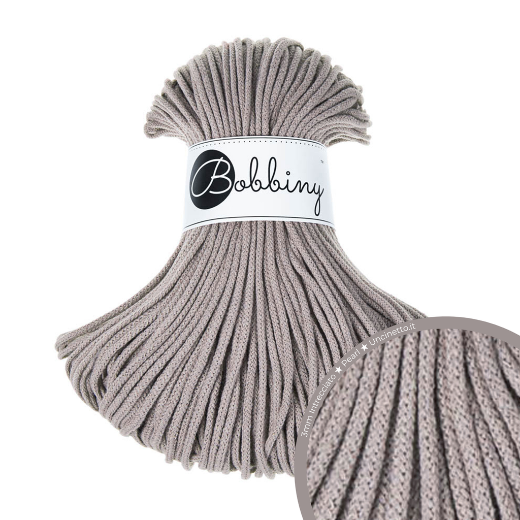 Bobbiny Intrecciato (Braided) 3mm JUNIOR - 100m