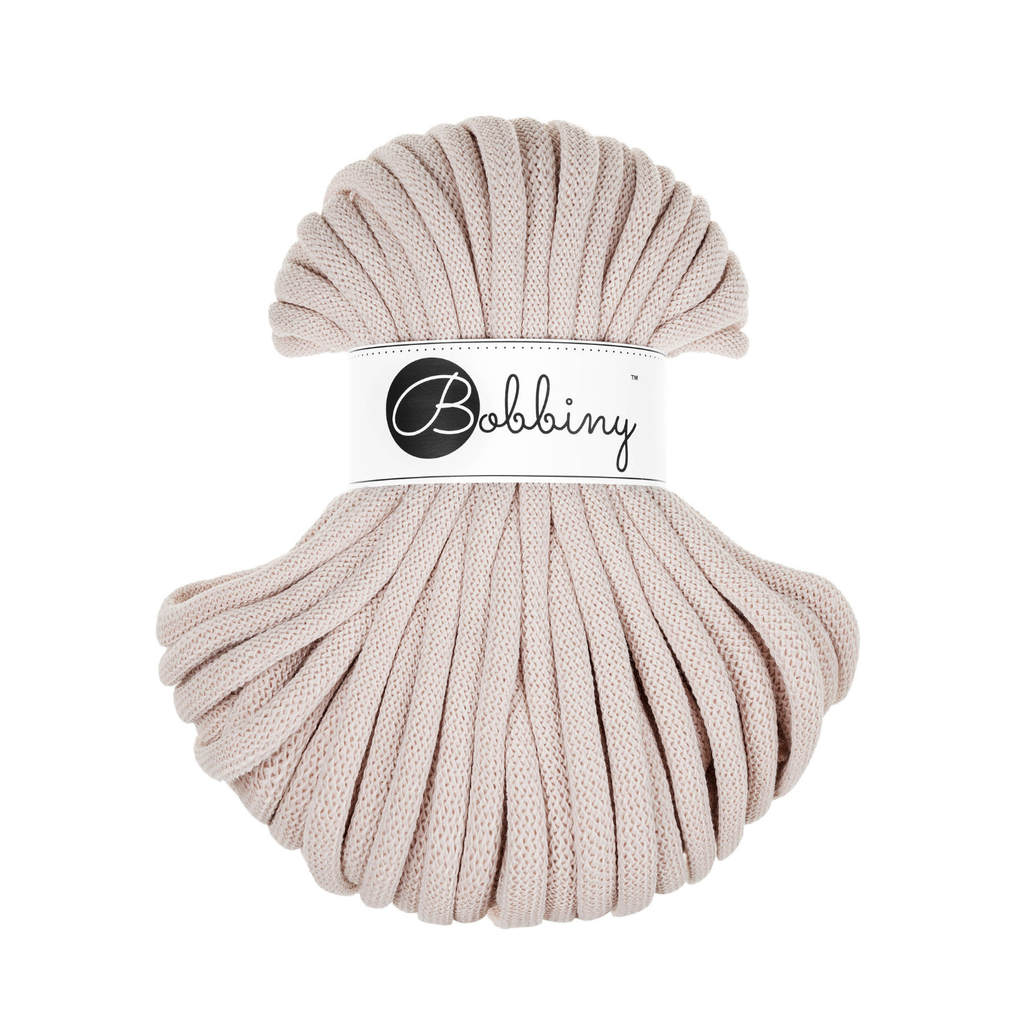 30 Metri - Bobbiny Intrecciato 9mm JUMBO - Nude (Nudo)