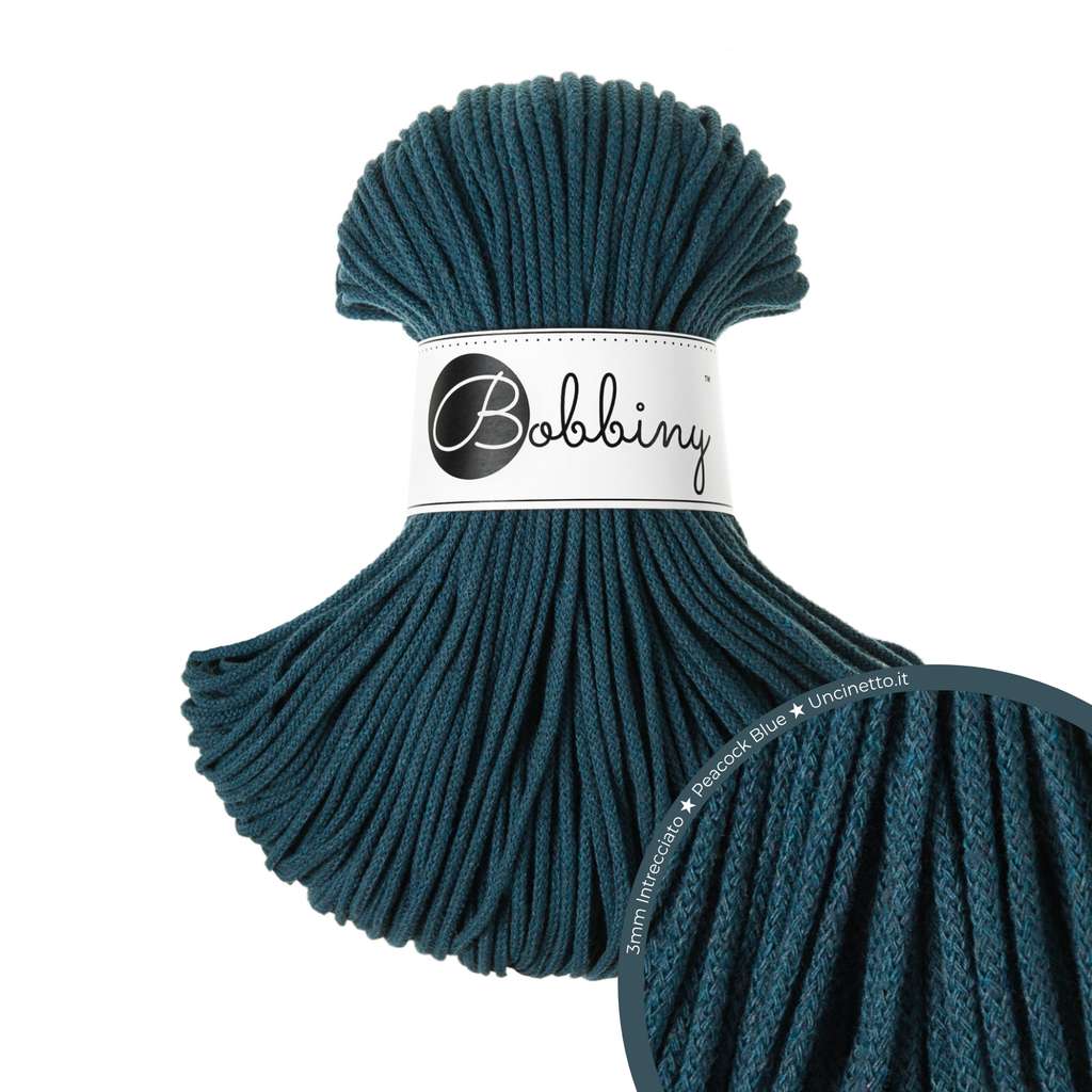 Bobbiny Intrecciato (Braided) 3mm JUNIOR - 100m