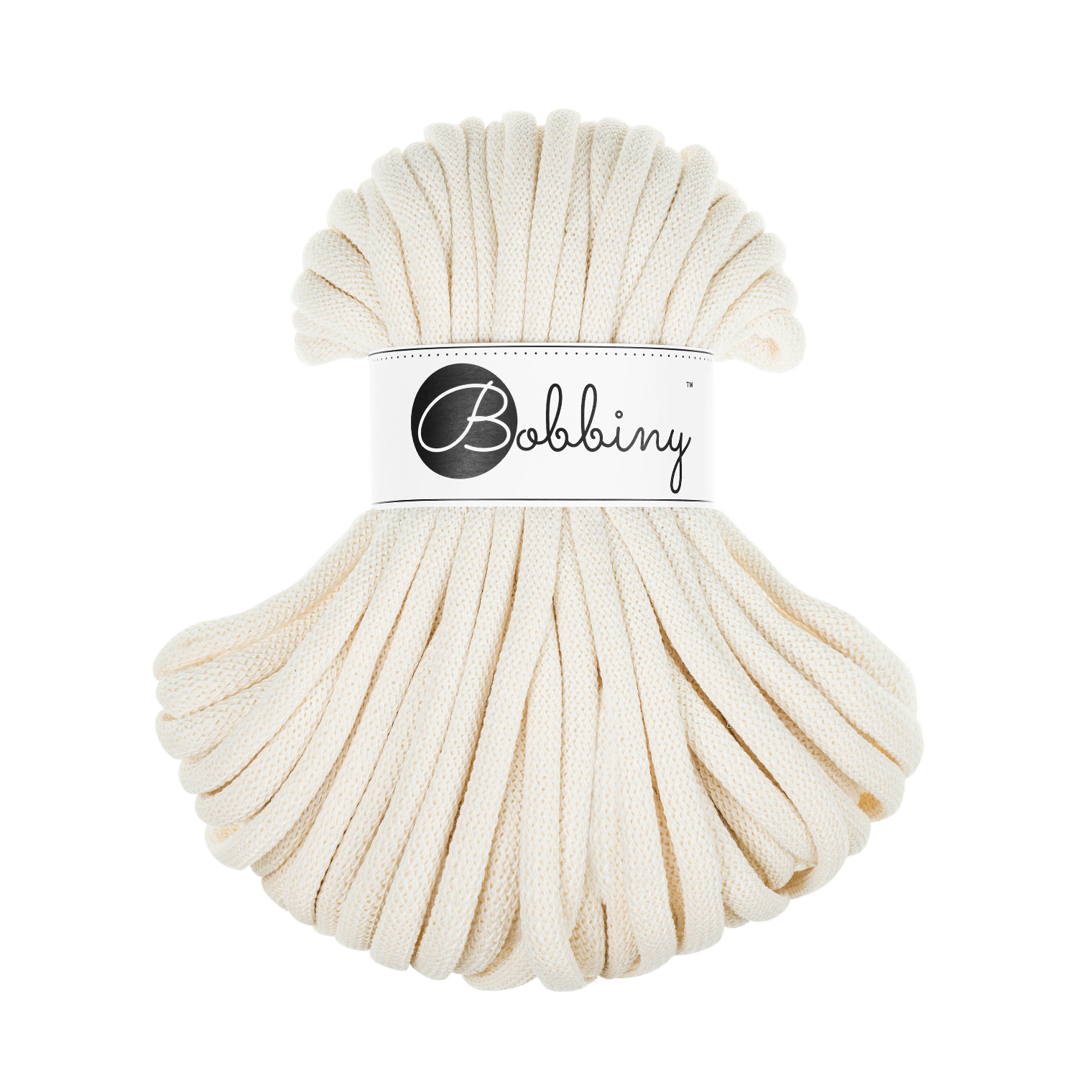 30 Metri - Bobbiny Intrecciato 9mm JUMBO - Natural (Naturale)