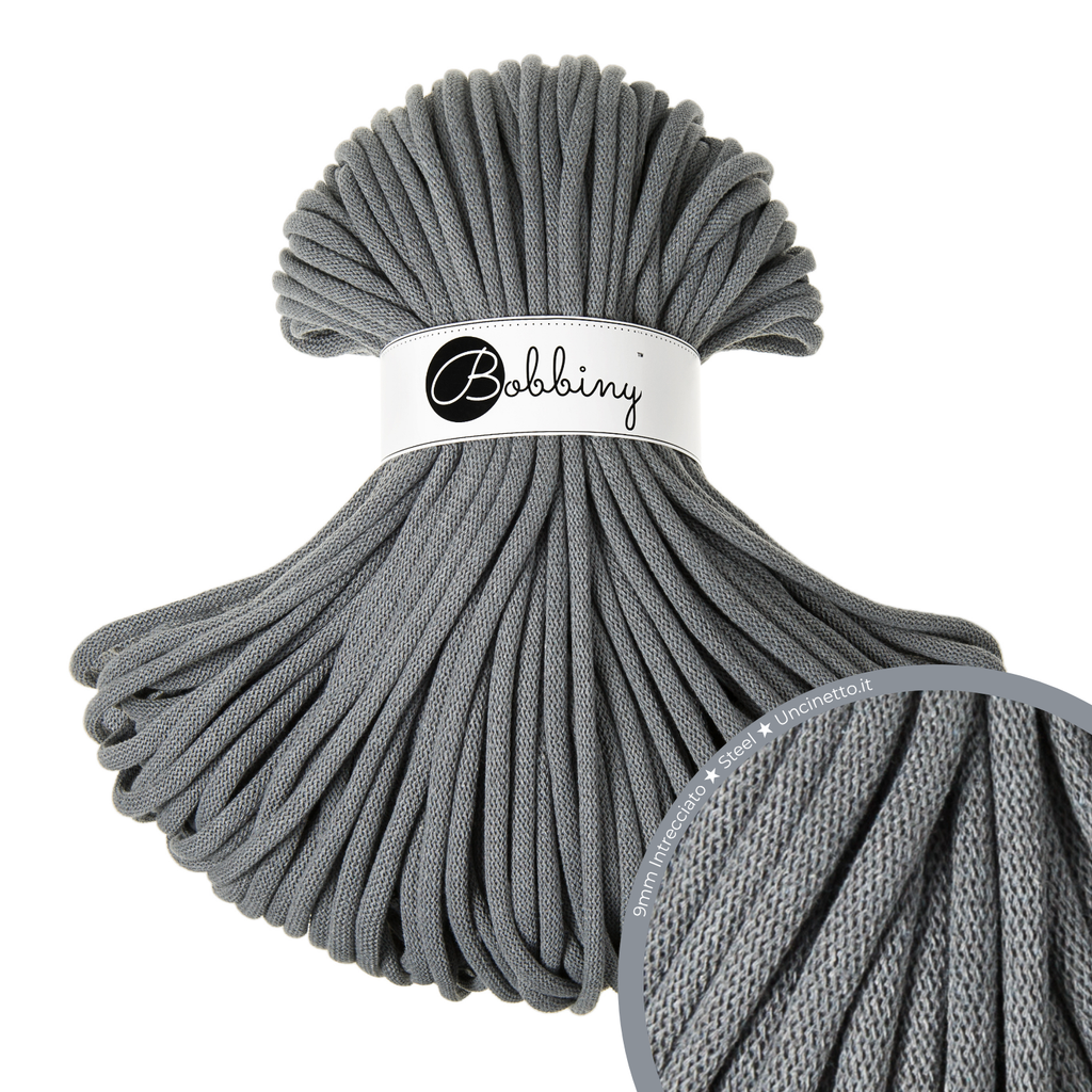 Bobbiny Intrecciato (Braided) 9mm JUMBO - 100m