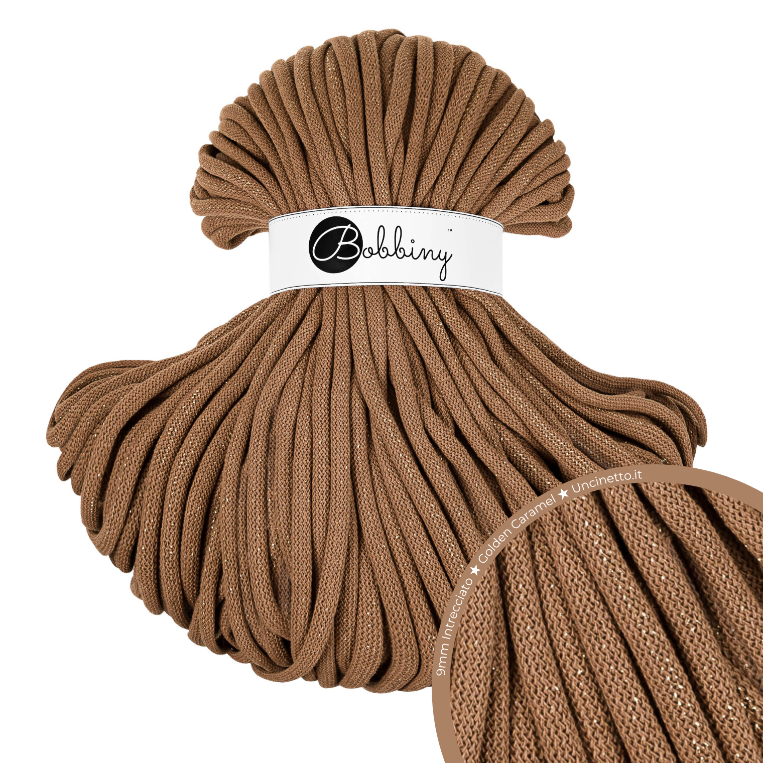 Bobbiny Intrecciato (Braided) 9mm JUMBO - 100m
