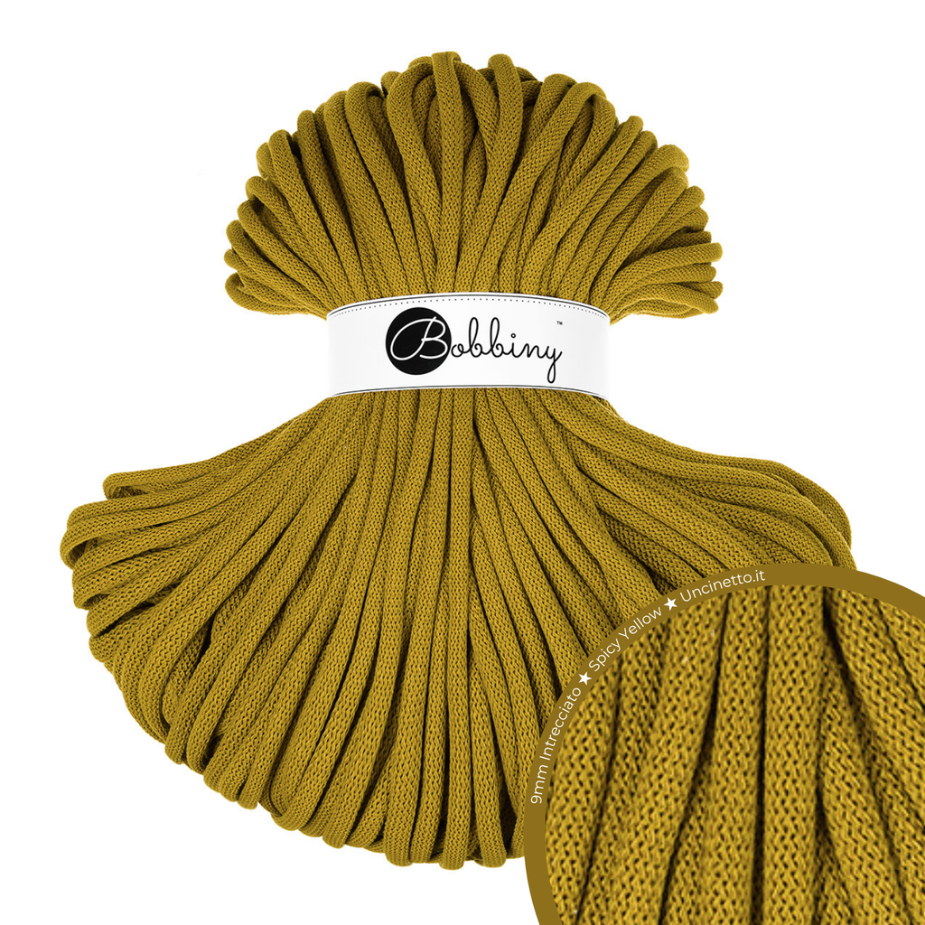 Bobbiny Intrecciato (Braided) 9mm JUMBO - 100m