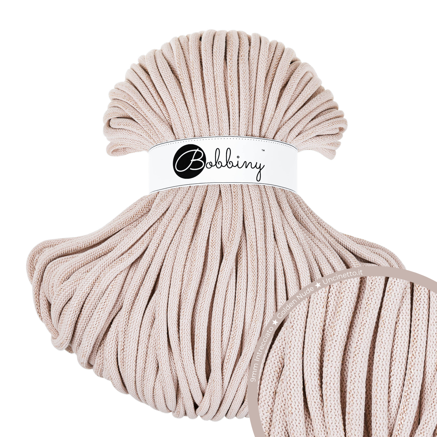 Bobbiny Intrecciato (Braided) 9mm JUMBO - 100m