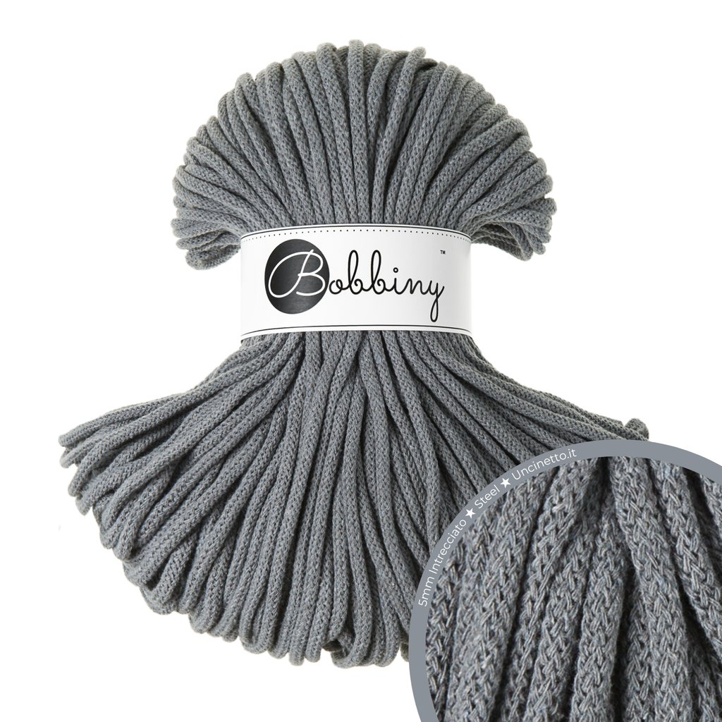 Bobbiny Intrecciato (Braided) 5mm PREMIUM - 100m