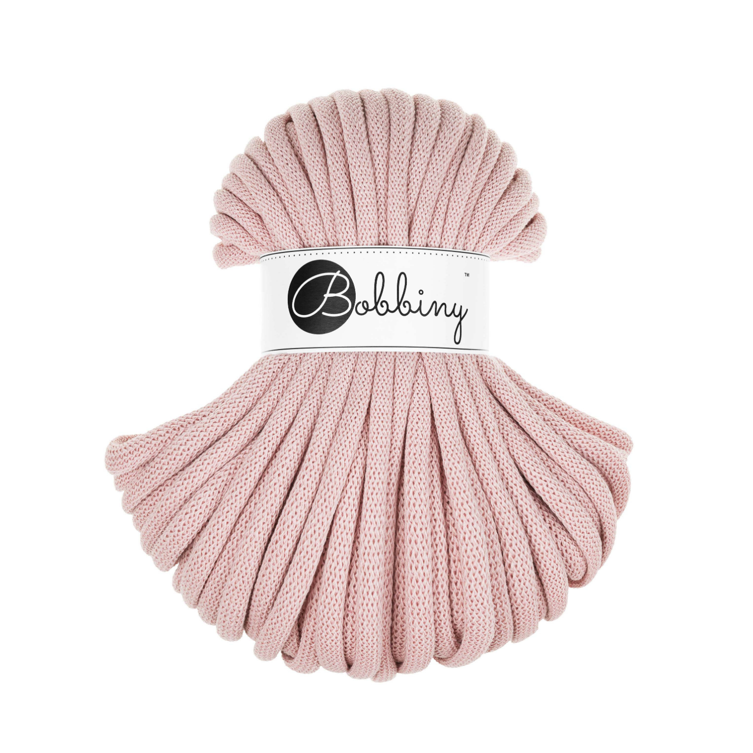 30 Metri - Bobbiny Intrecciato 9mm JUMBO - Pastel Pink (Rosa Pastello)