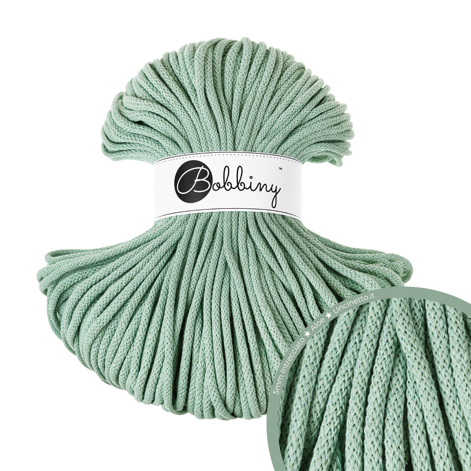 Bobbiny Intrecciato (Braided) 5mm PREMIUM - 100m