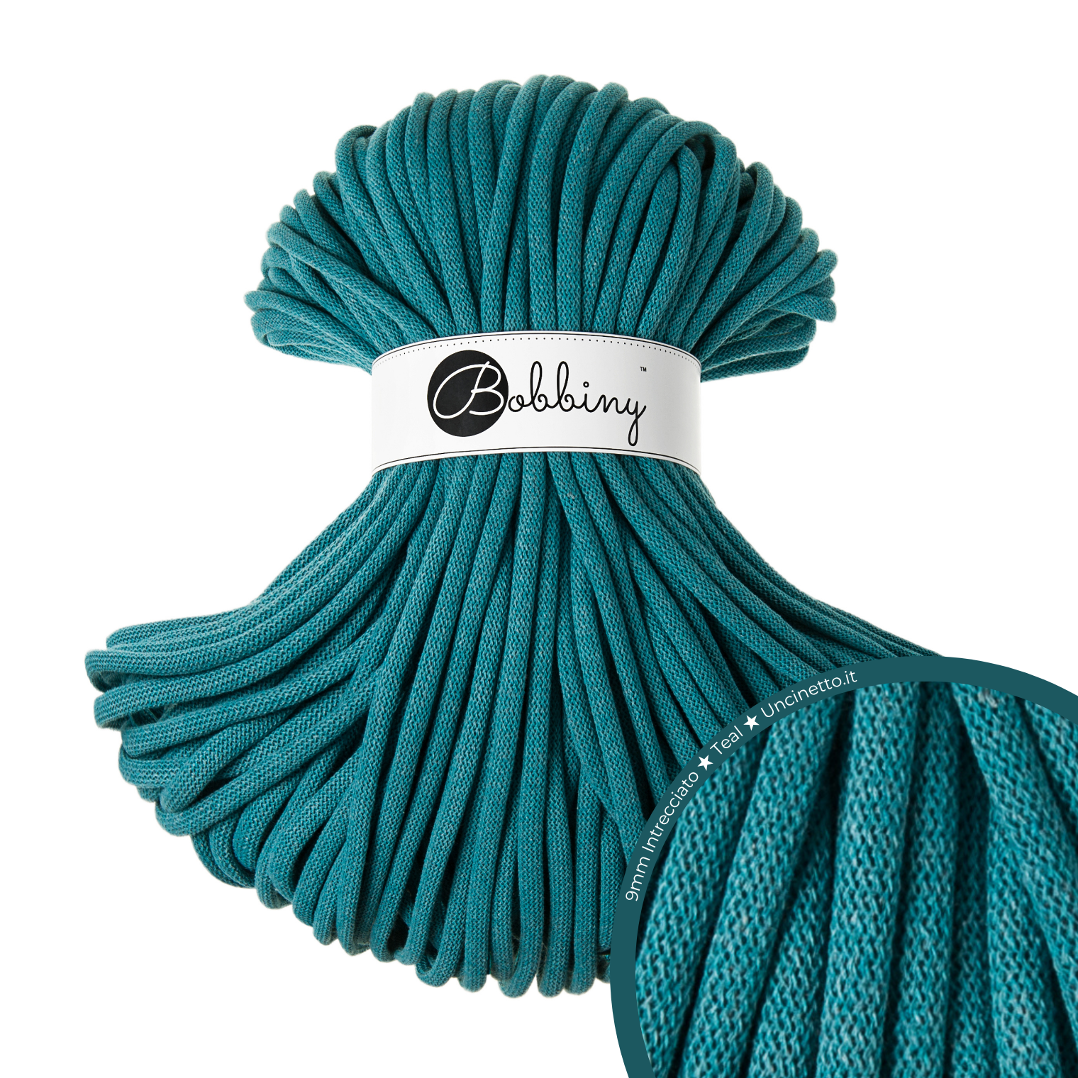 Bobbiny Intrecciato (Braided) 9mm JUMBO - 100m