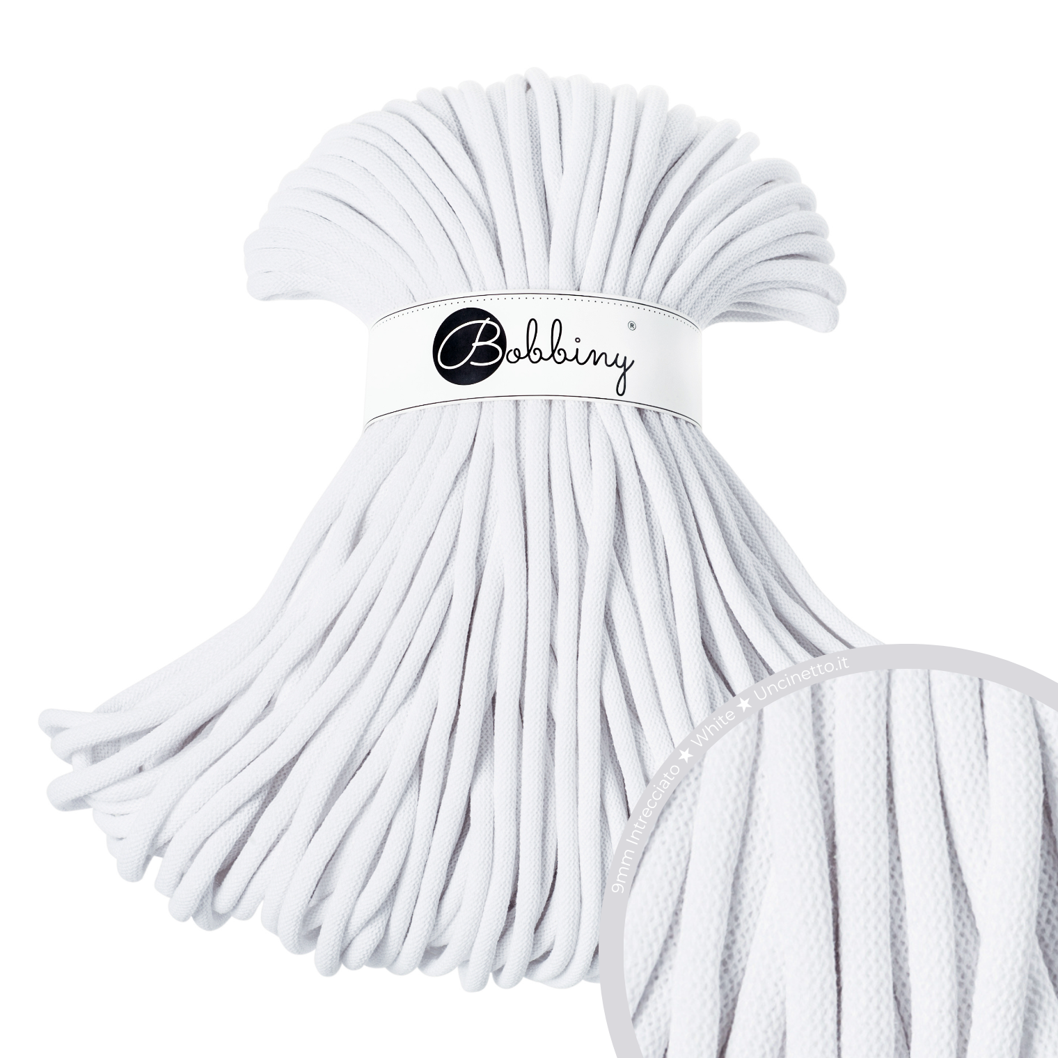 Bobbiny Intrecciato (Braided) 9mm JUMBO - 100m