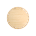 Fondo per cestino all'uncinetto in legno naturale – Rotondo Ø 25 cm per cestini portaoggetti