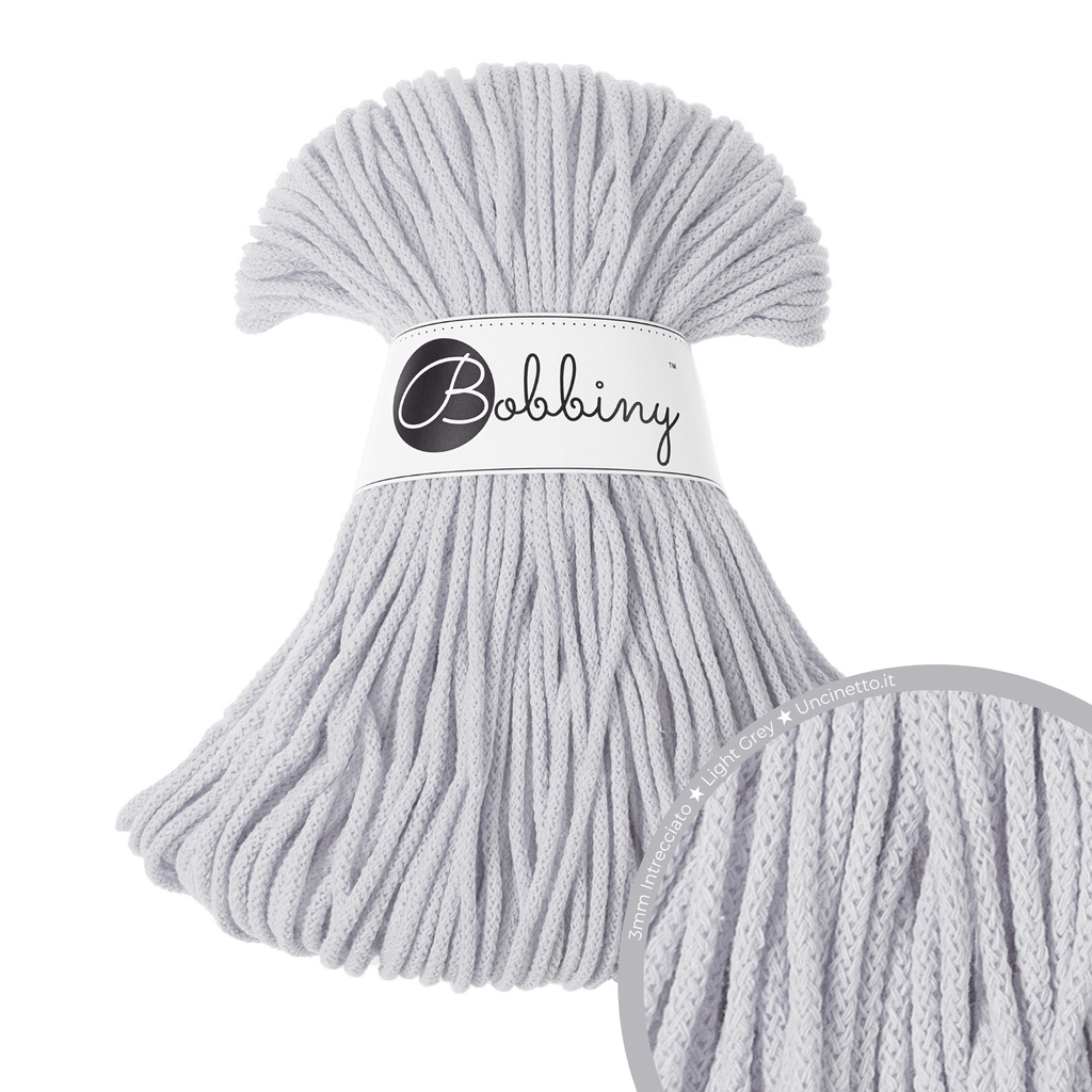 Bobbiny Intrecciato (Braided) 3mm JUNIOR - 100m