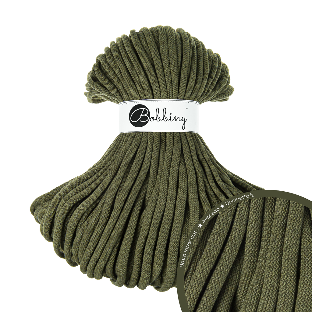Bobbiny Intrecciato (Braided) 9mm JUMBO - 100m