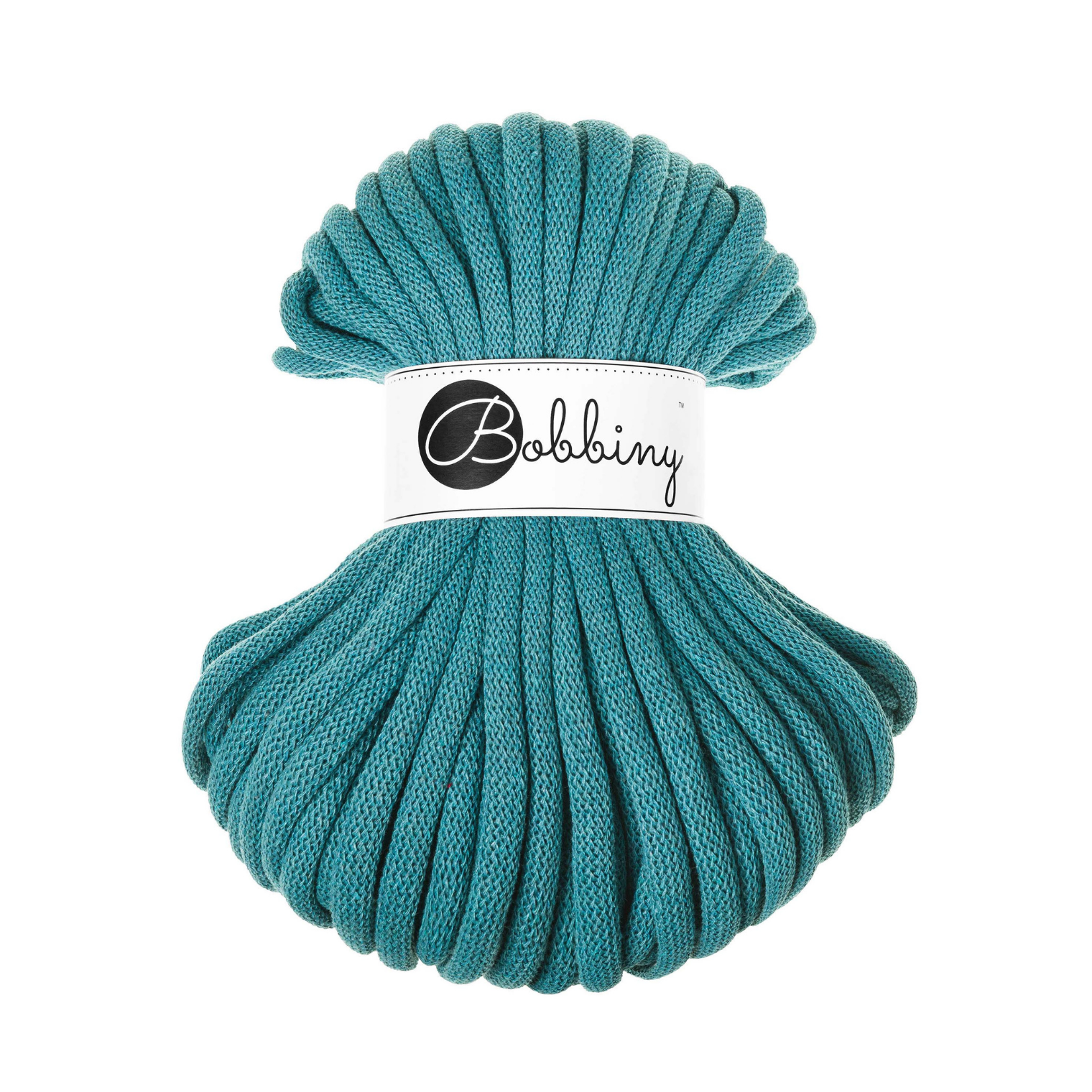 30 Metri - Bobbiny Intrecciato 9mm JUMBO - Teal (Verde Petrolio)