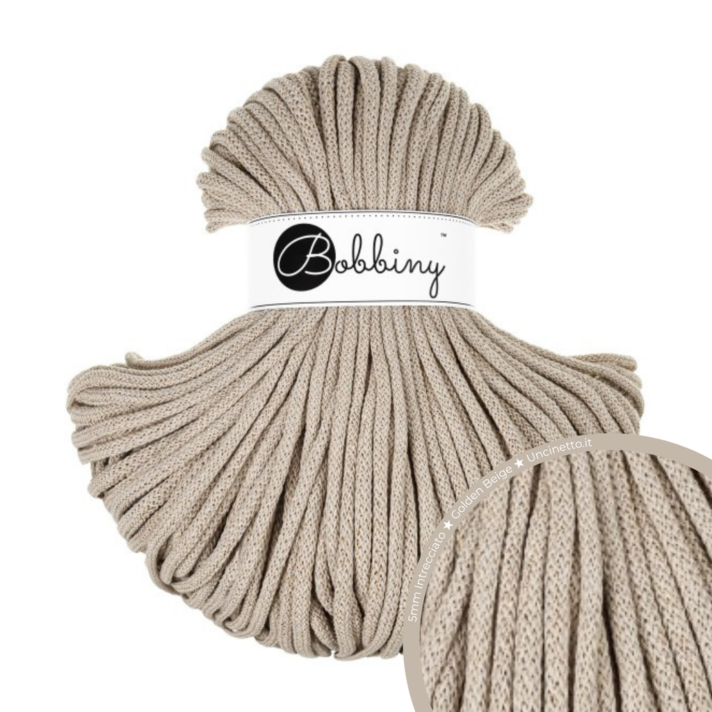 Bobbiny Intrecciato (Braided) 5mm PREMIUM - 100m