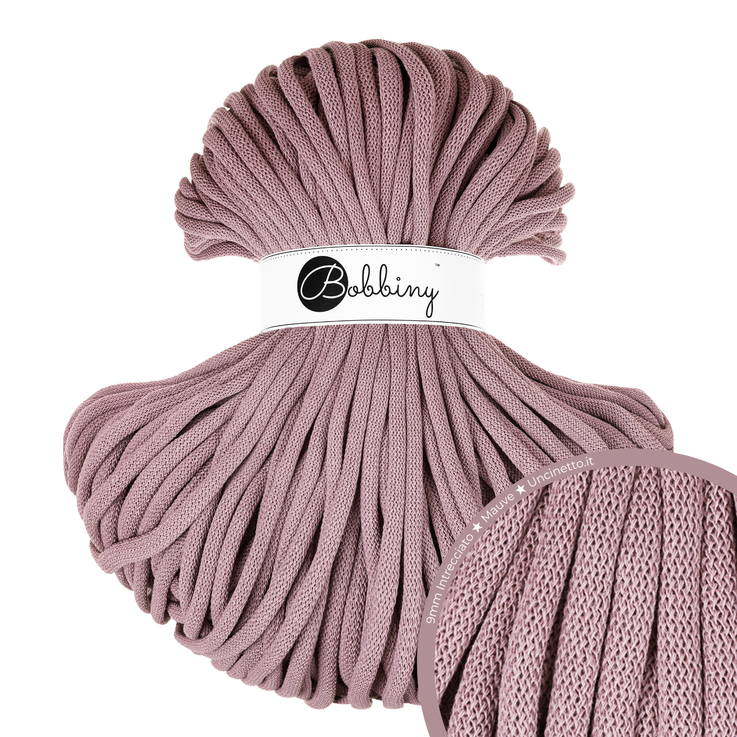 Bobbiny Intrecciato (Braided) 9mm JUMBO - 100m