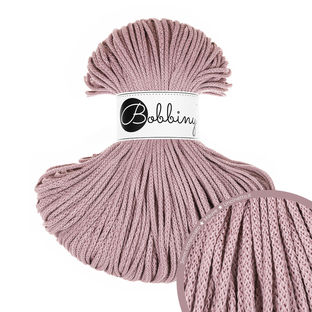 Bobbiny Intrecciato (Braided) 3mm JUNIOR - 100m