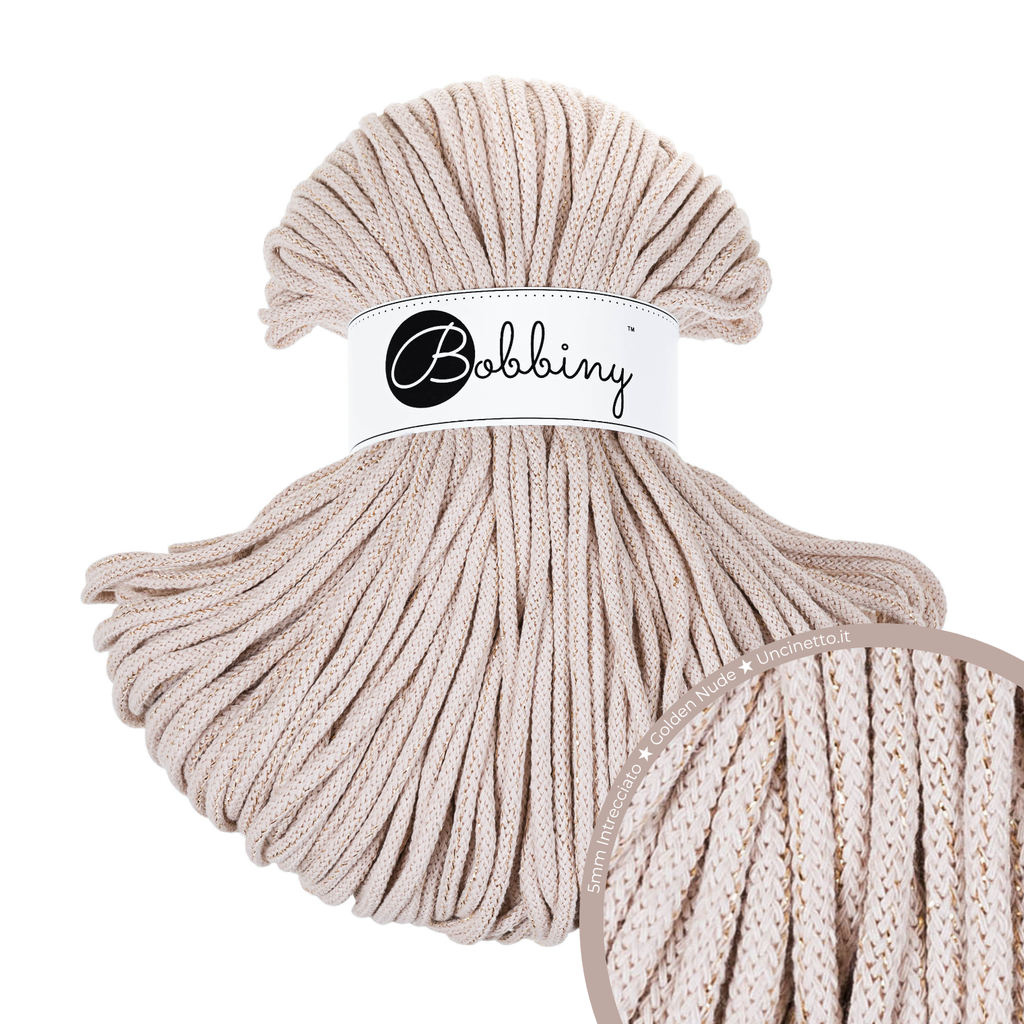 Bobbiny Intrecciato (Braided) 5mm PREMIUM - 100m