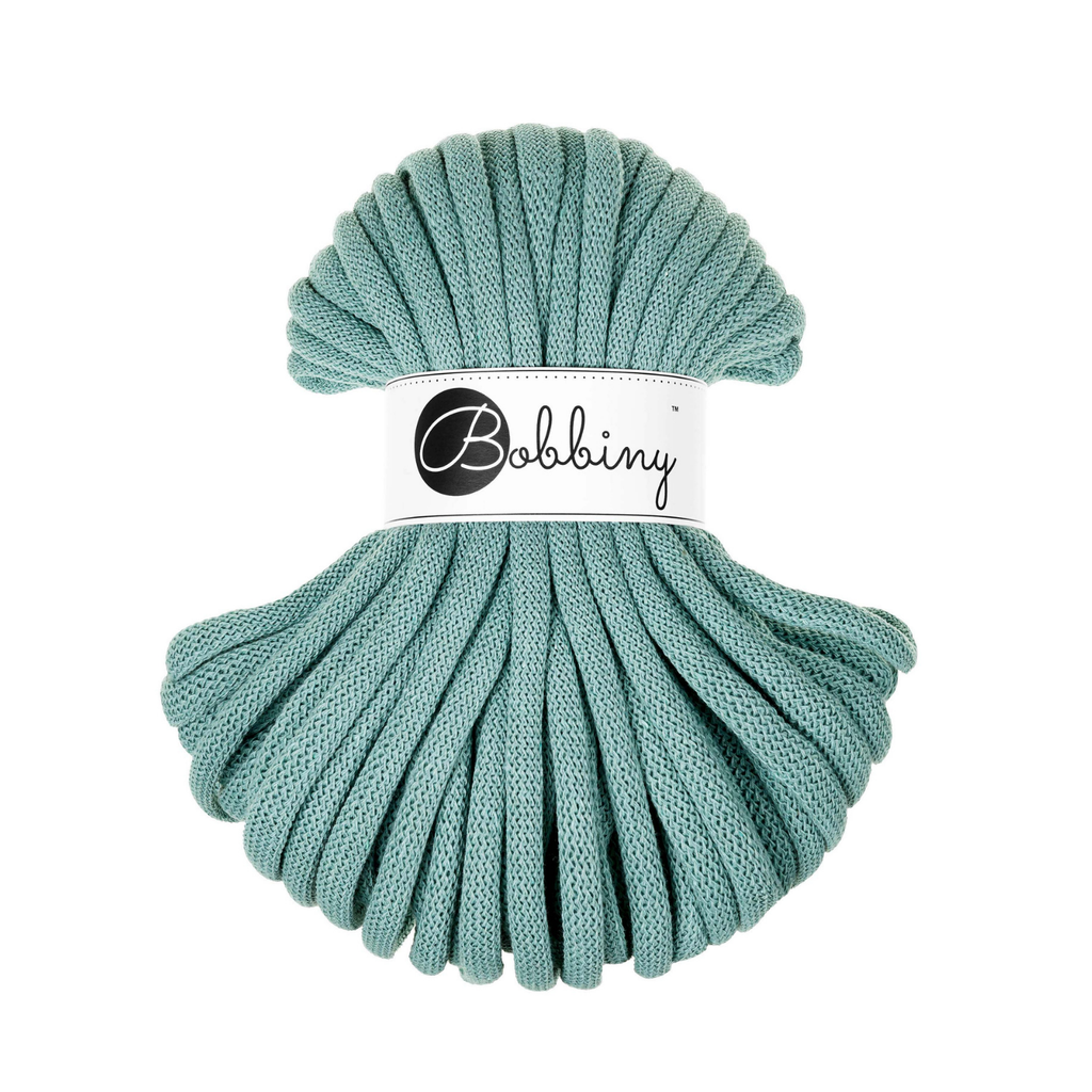 30 Metri - Bobbiny Intrecciato 9mm JUMBO - Duck Egg Blue (Blu Uovo d’Anatra)