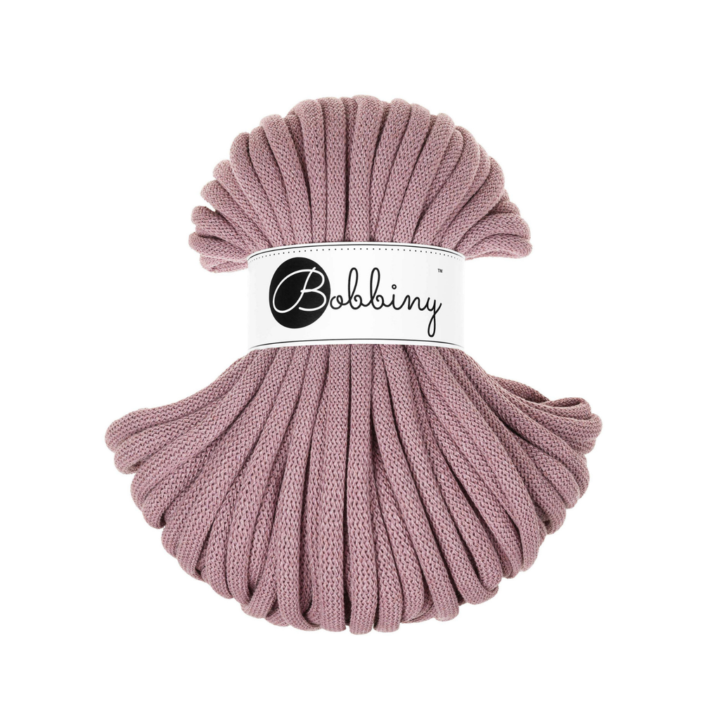 30 Metri - Bobbiny Intrecciato 9mm JUMBO - Mauve (Malva)