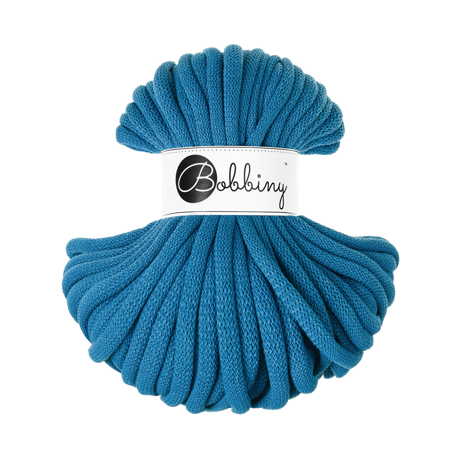 30 Metri - Bobbiny Intrecciato 9mm JUMBO - Dopamine Blue (Blu Dopamina)