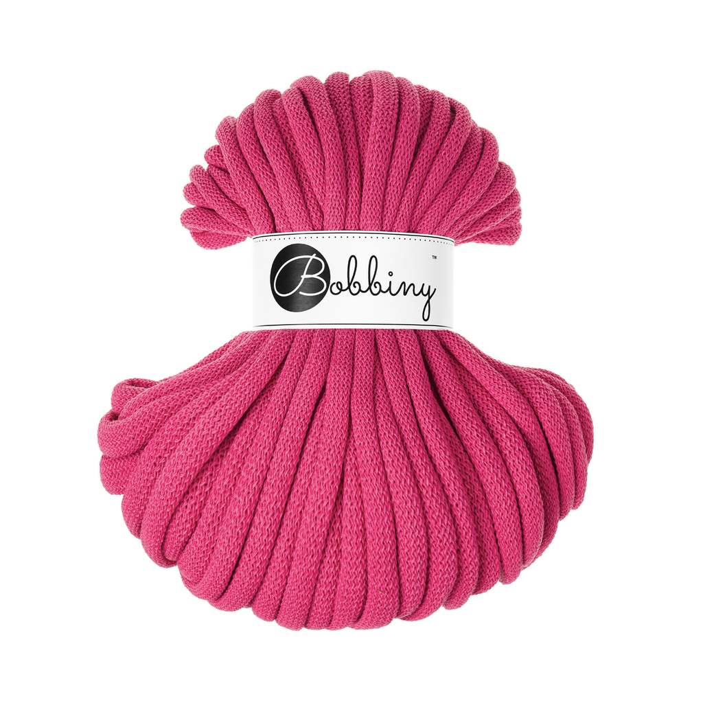 30 Metri - Bobbiny Intrecciato 9mm JUMBO - Dopamine Pink (Rosa Dopamina)