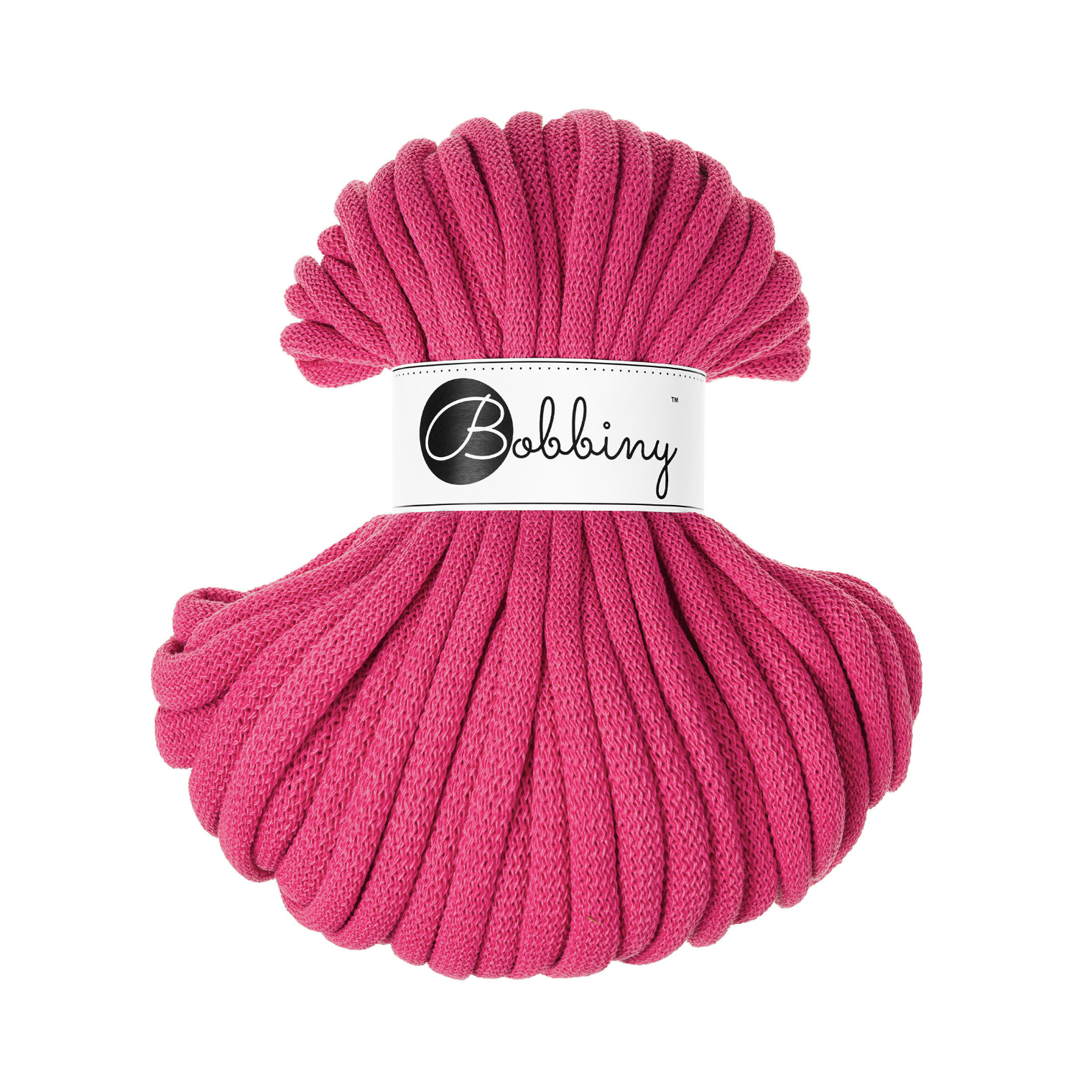 30 Metri - Bobbiny Intrecciato 9mm JUMBO - Dopamine Pink (Rosa Dopamina)