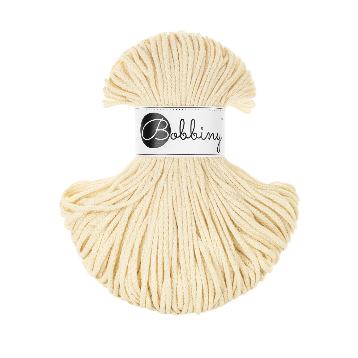 Bobbiny Intrecciato 3mm JUNIOR - Butter Yellow (Giallo Burro)