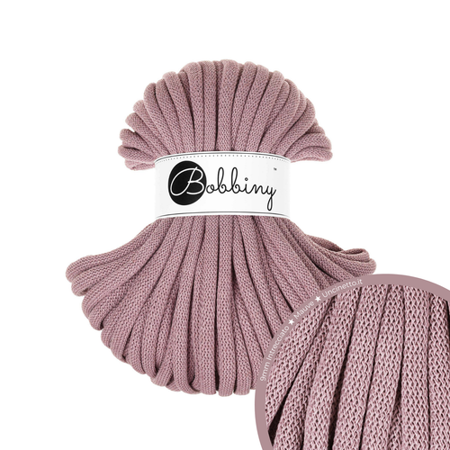 30 Metri - Bobbiny Intrecciato 9mm JUMBO - Mauve (Malva)