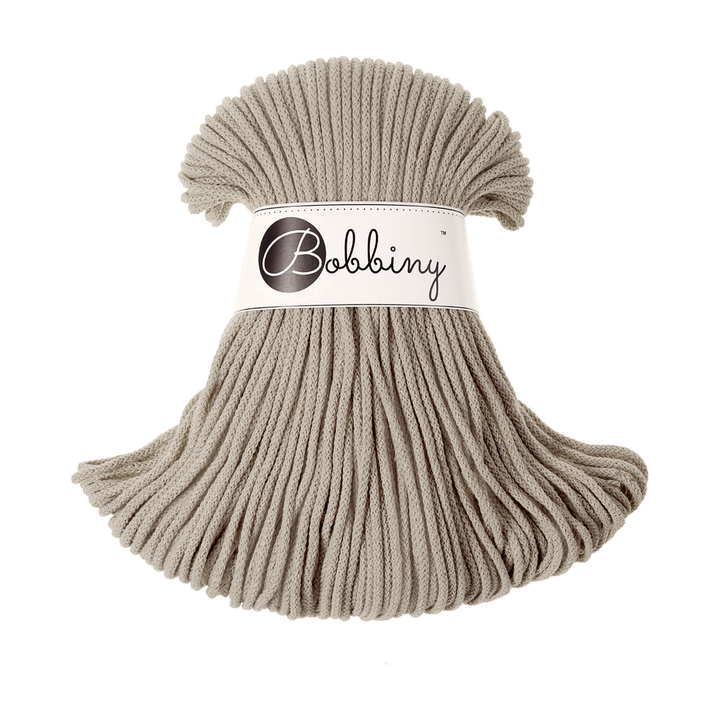 Bobbiny Intrecciato 3mm JUNIOR - Beige (Beige)
