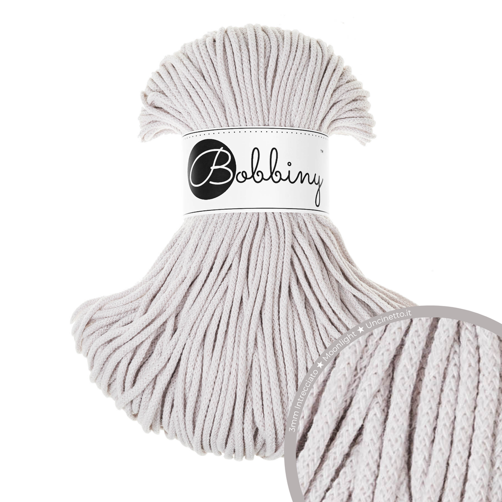 Bobbiny Intrecciato (Braided) 3mm JUNIOR - 100m