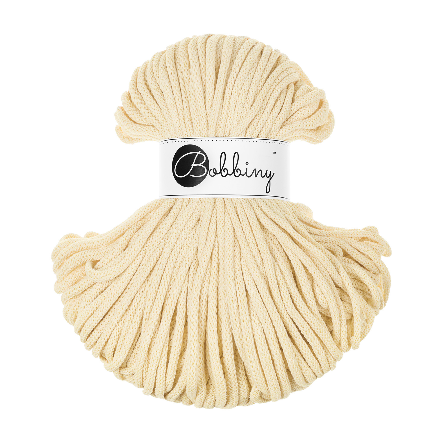 Bobbiny Intrecciato 5mm PREMIUM - Butter Yellow (Giallo Burro)
