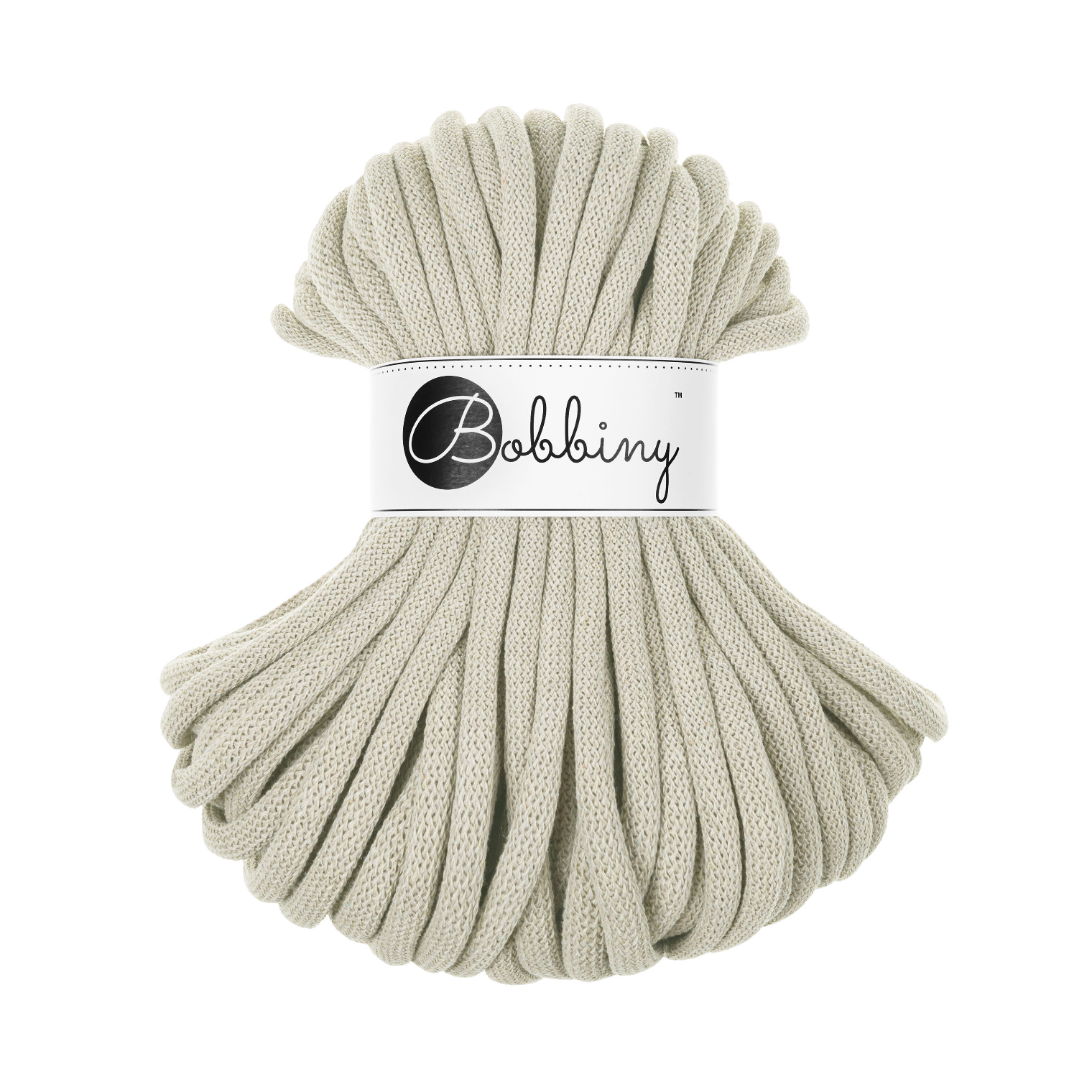 30 Metri - Bobbiny Intrecciato 9mm JUMBO - Pale Olive (Oliva Chiaro)