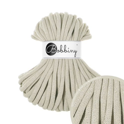 30 Metri - Bobbiny Intrecciato 9mm JUMBO - Pale Olive (Oliva Chiaro)