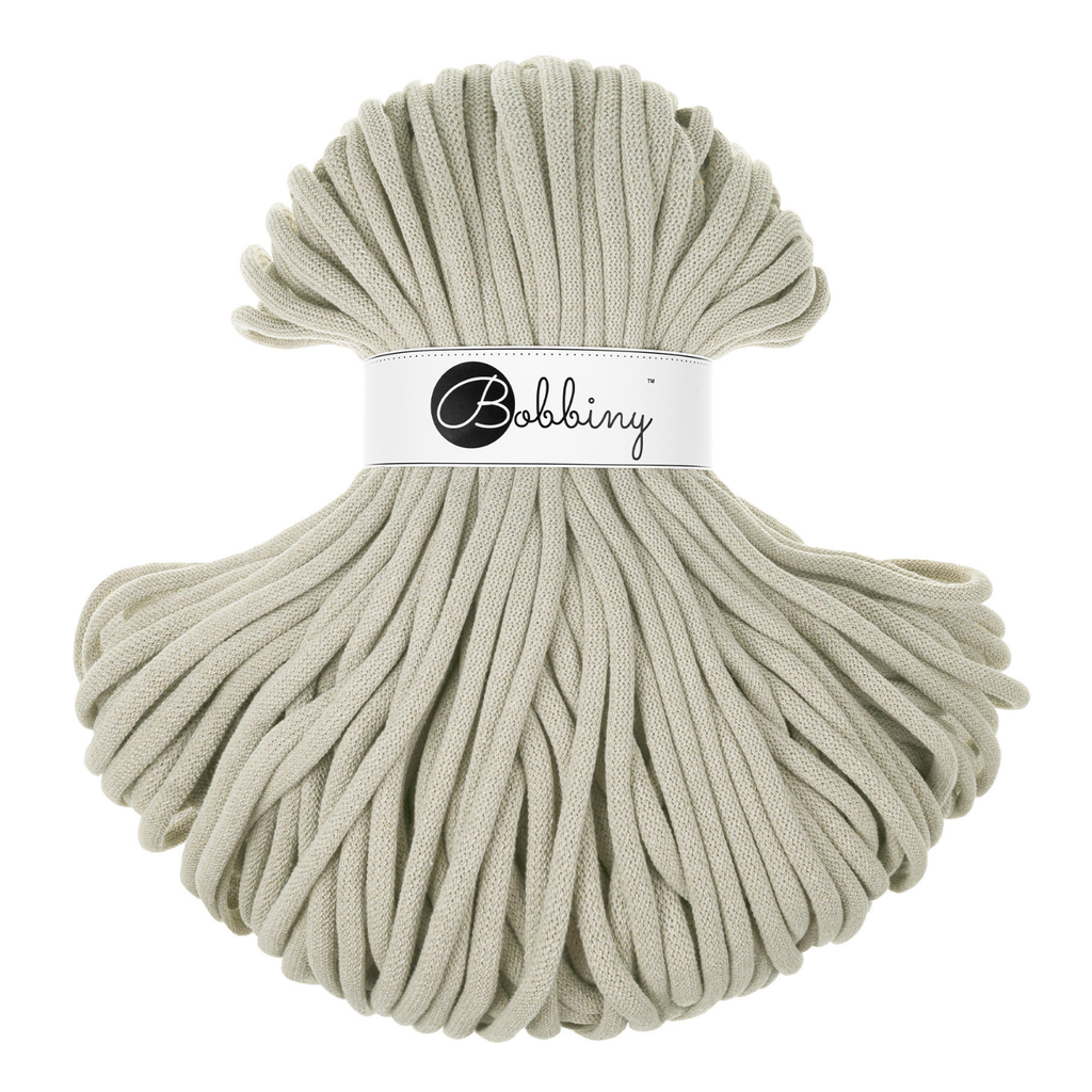 Bobbiny Intrecciato 9mm JUMBO - Pale Olive (Oliva Chiaro)