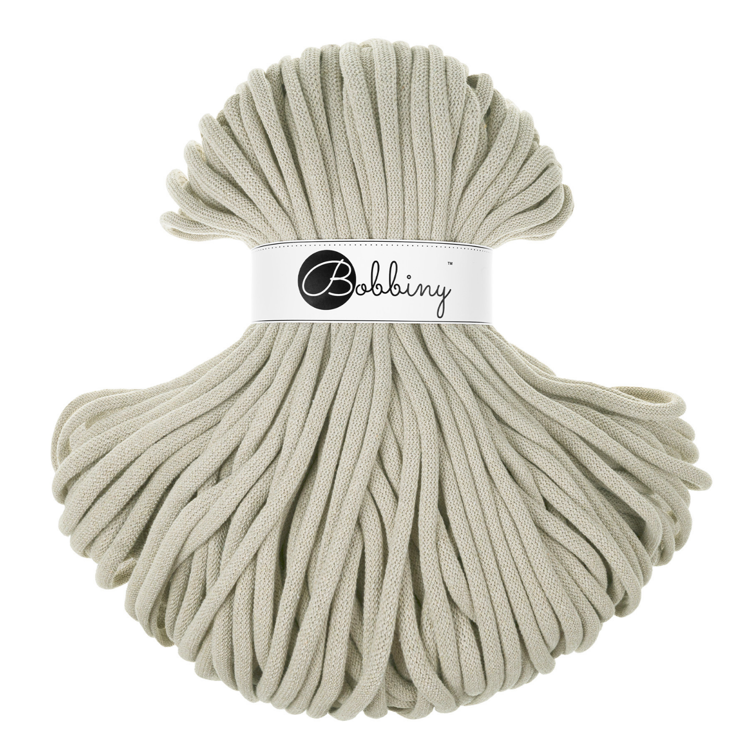 Bobbiny Intrecciato 9mm JUMBO - Pale Olive (Oliva Chiaro)