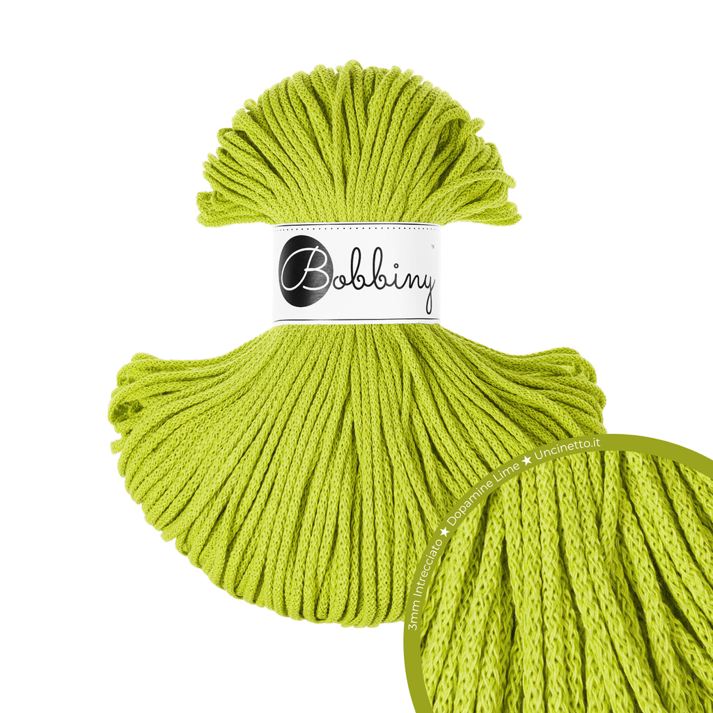 Bobbiny Intrecciato (Braided) 3mm JUNIOR - 100m