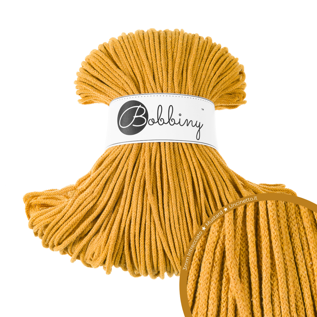 Bobbiny Intrecciato (Braided) 3mm JUNIOR - 100m