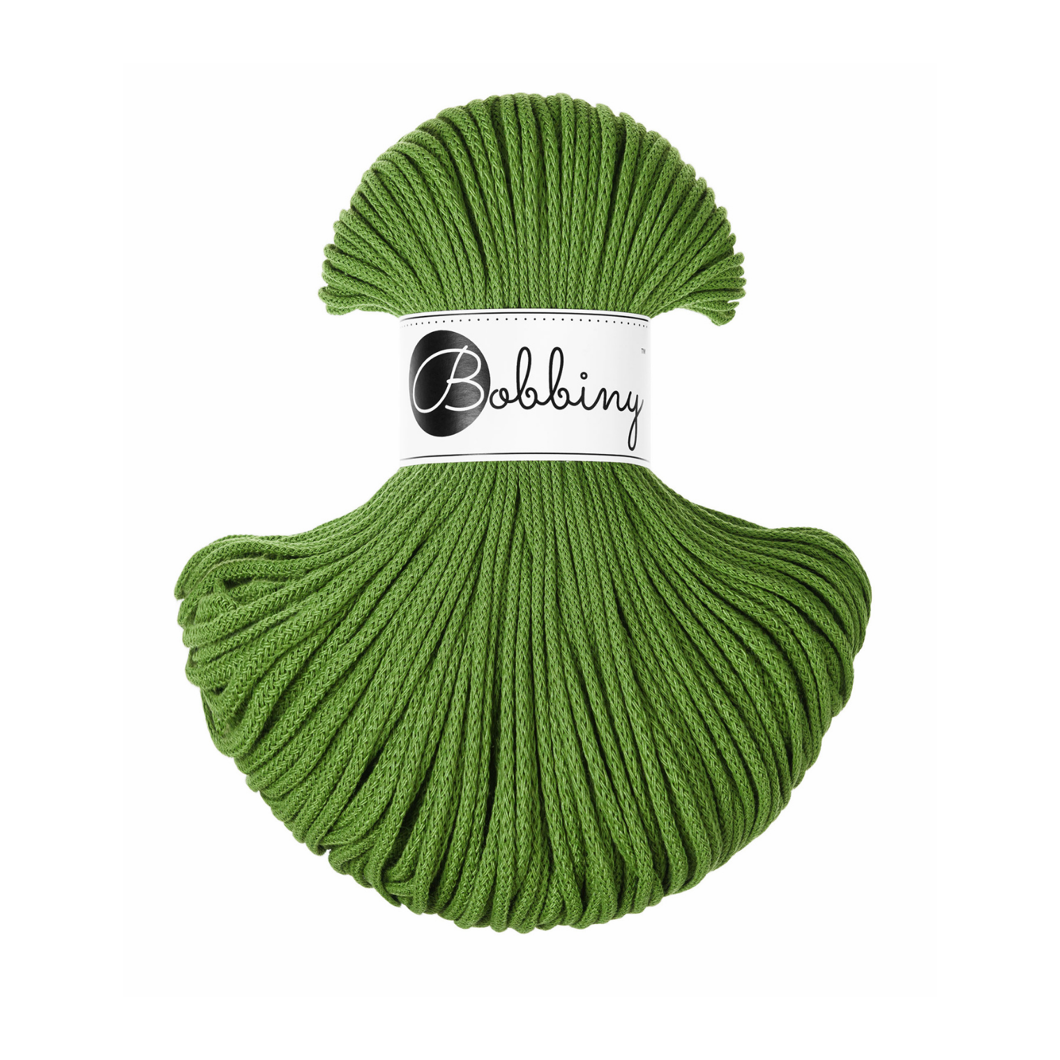 Bobbiny Intrecciato 3mm JUNIOR - Moss Green (Verde Muschio)