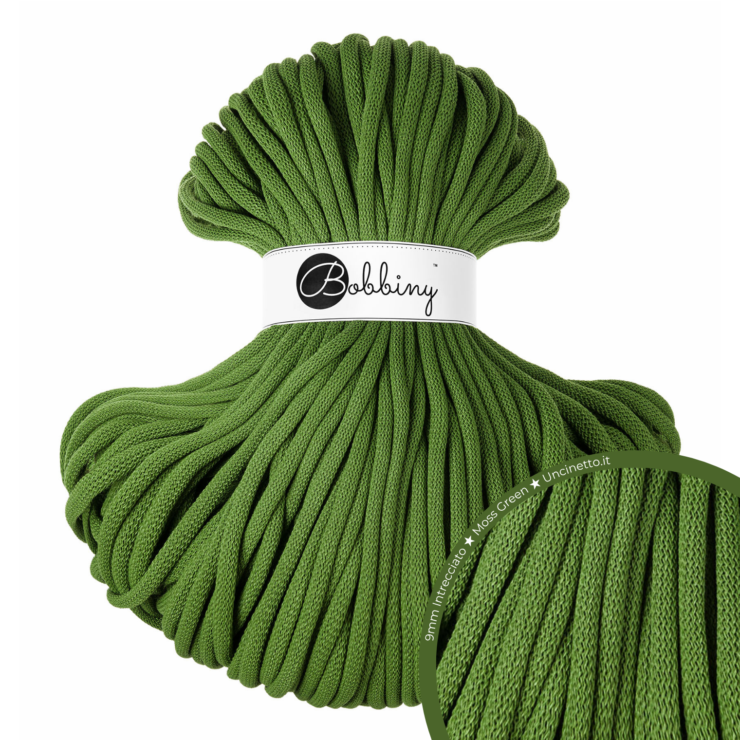 Bobbiny Intrecciato (Braided) 9mm JUMBO - 100m