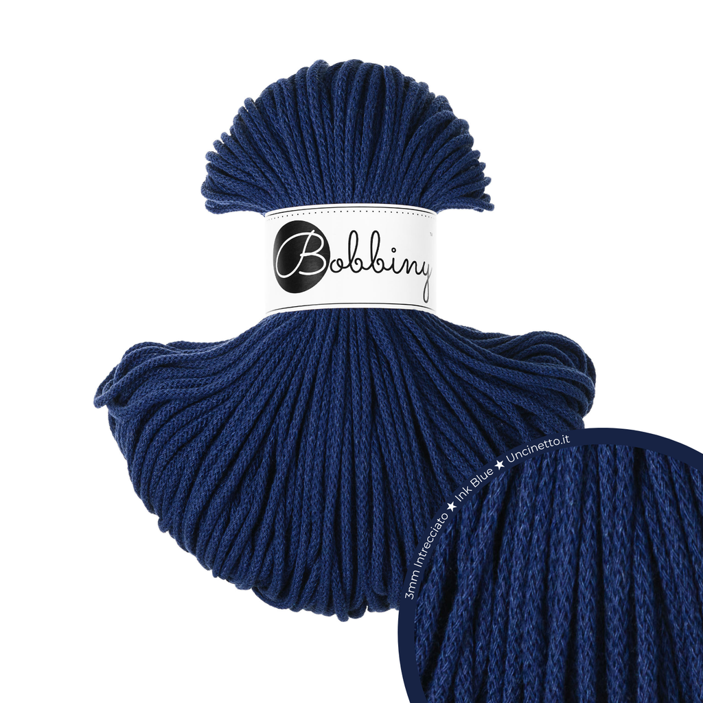 Bobbiny Intrecciato (Braided) 3mm JUNIOR - 100m
