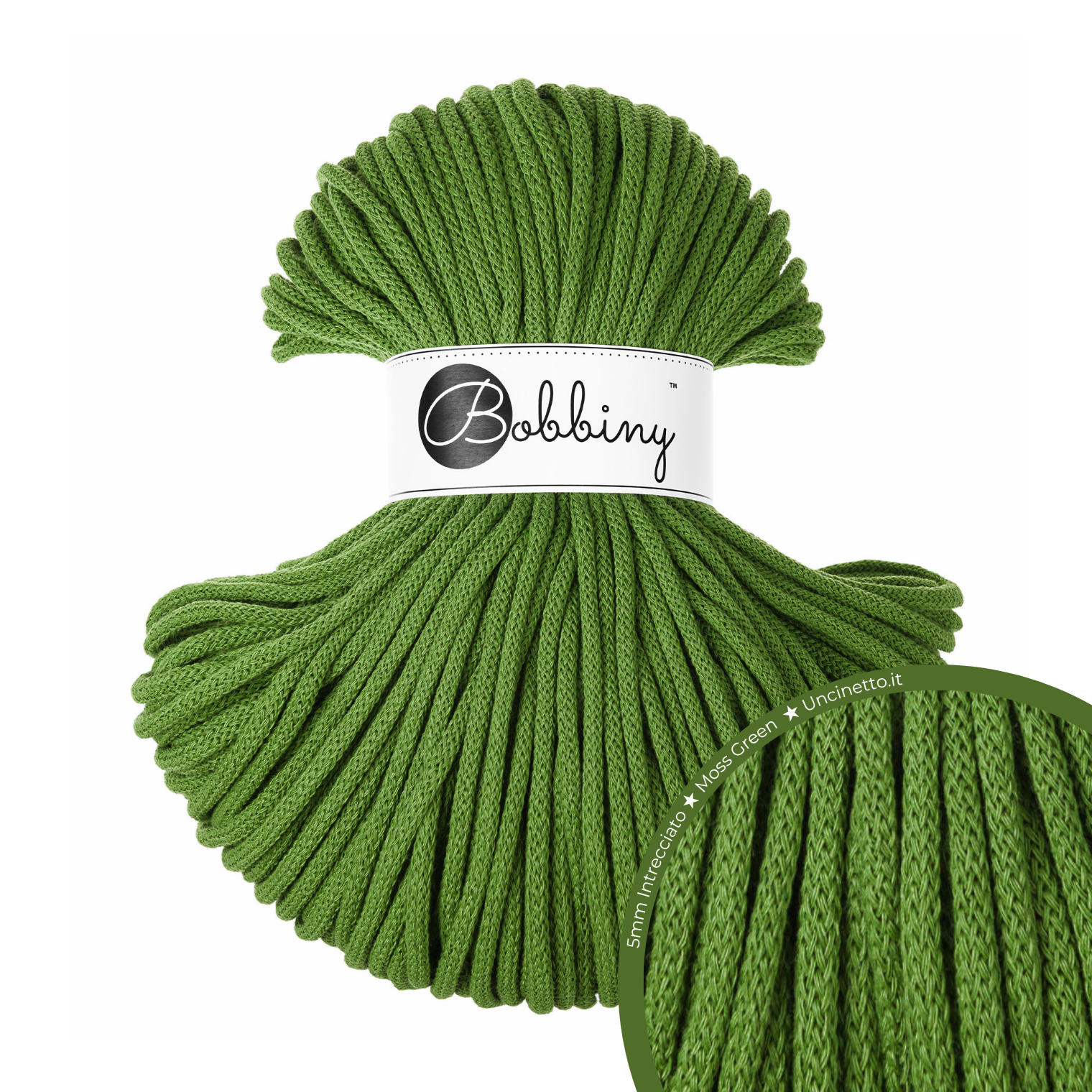 Bobbiny Intrecciato (Braided) 5mm PREMIUM - 100m