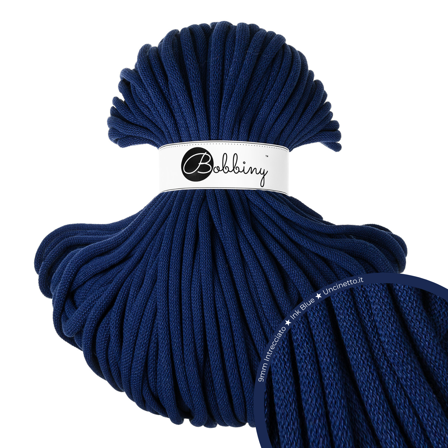 Bobbiny Intrecciato (Braided) 9mm JUMBO - 100m