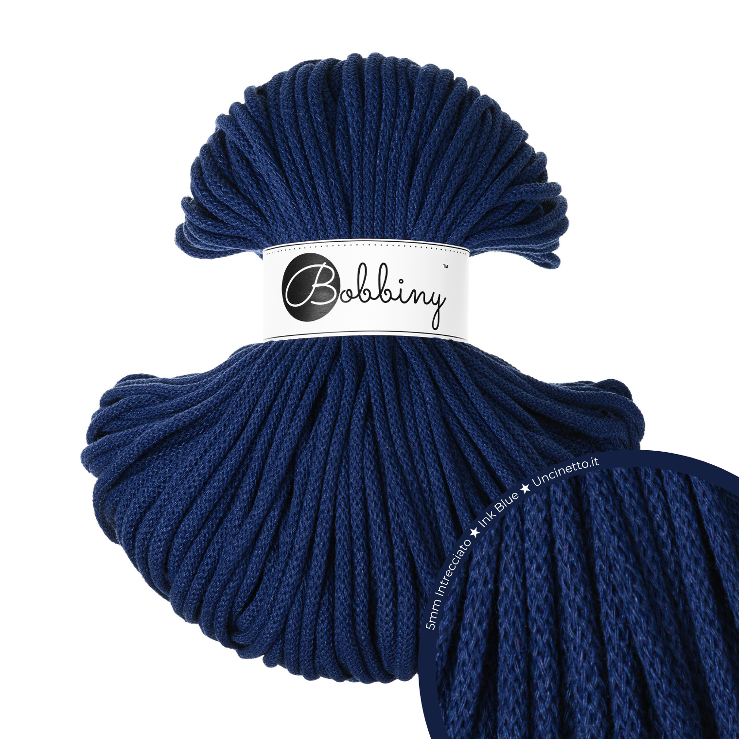 Bobbiny Intrecciato (Braided) 5mm PREMIUM - 100m